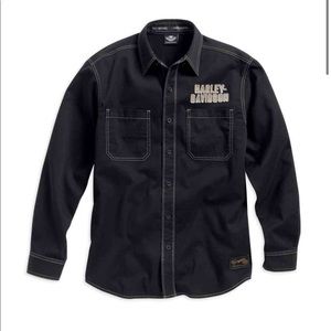 NWT Harley Davidson button-up long sleeve shirt